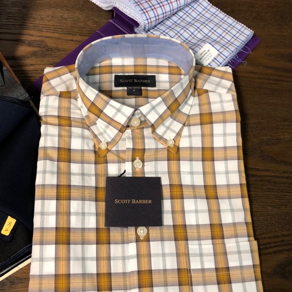 Scott Barber Plaid Button Down . - Picture 2 of 3